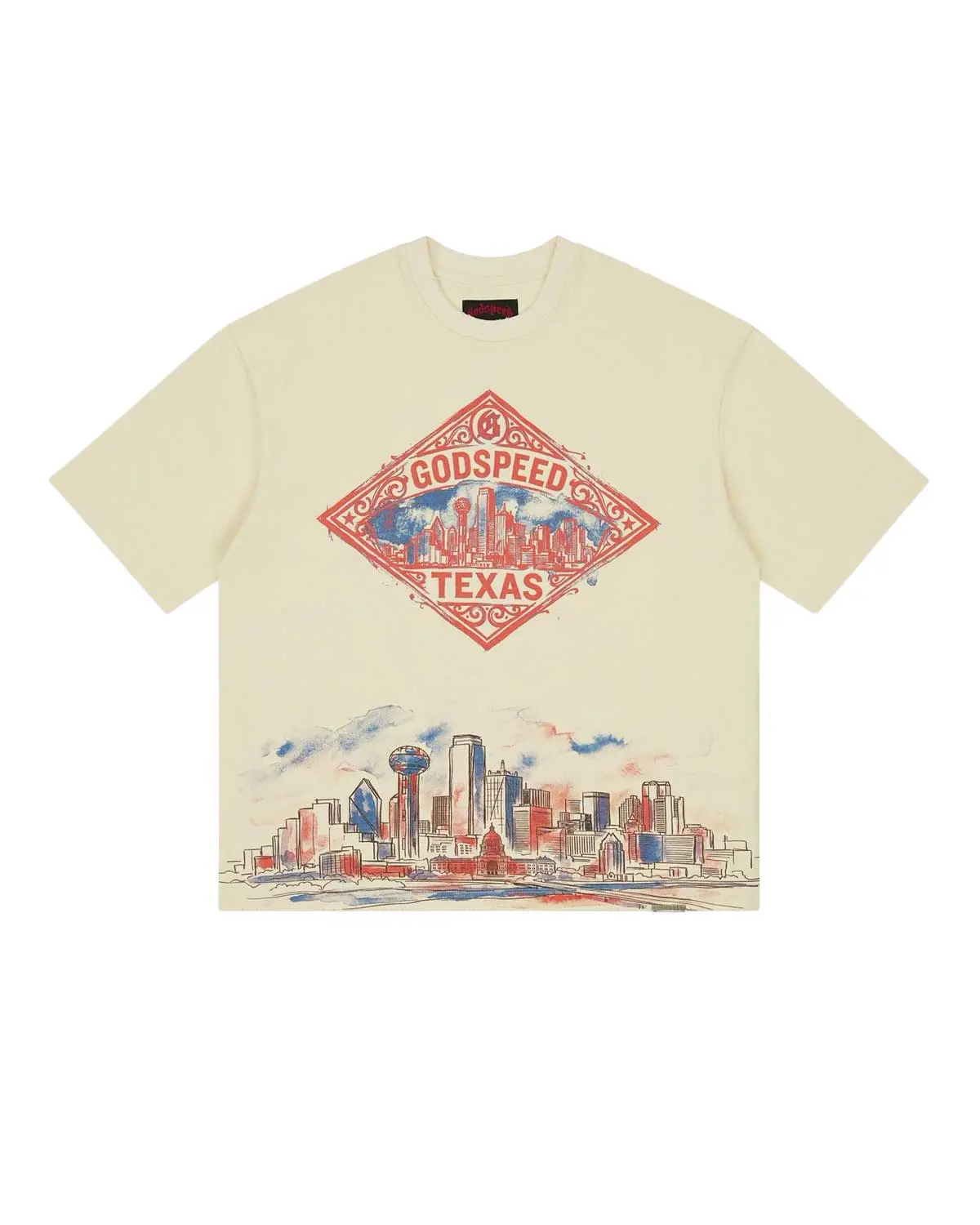 Godspeed Texas Skyline Tee Bone