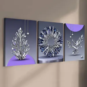 3 count wooden frame canvas, Geometric Abstract pattern poster, Abstract Pattern Print, aesthetic art Deco, Stylish Living Room Decoration, Modern Home Poster, Exquisite hallway Wall Art, HD, waterproof