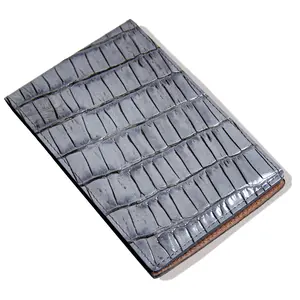 Scorecard Holder Crocodile - Dark Grey w/ Grey Thread