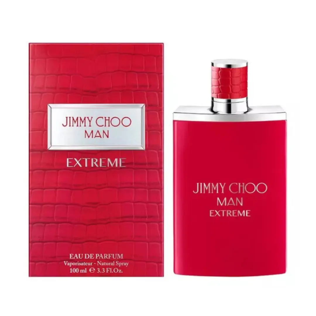 Jimmy Choo Man Extreme Eau de Parfum For Men 3.3 oz | Men's Fragrance with Black Pepper, Tonka Bean & Amber | Long-Lasting EDP Cologne