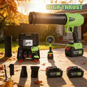 Cheetah Cordless Leaf Blower, Dual 48V 3.0Ah Batteries, Turbo Jet Fan, Extended Nozzle, Lightweight for Yard, Patio, Garage Dust & Leaves Blowing, Christmas Gift