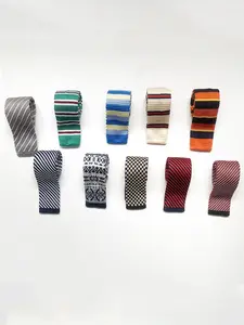 Unisex's Solid Color Knitted Tie, Casual Trendy Necktie for Work & School, Fashion Accessories for Men & Women