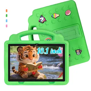 5G High-Speed WiFi Kids Tablet! 10.1-Inch Android, 2-in-1 Study & Online Class, Lightweight & Shockproof, HD IPS, Bluetooth + Dual Camera, Smart Parental Control, Pink & Blue, Easter/Christmas/Birthday Gift (USB Cable, No Adapter)