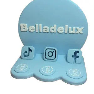 NFC Social Media Display Stand – 3D Printed | TikTok • Instagram • Facebook