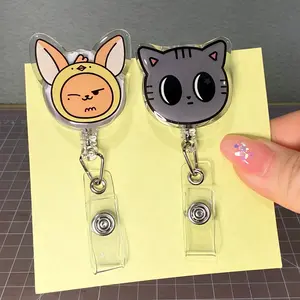 Bias Resin Retractable Acrylic Badge Reels