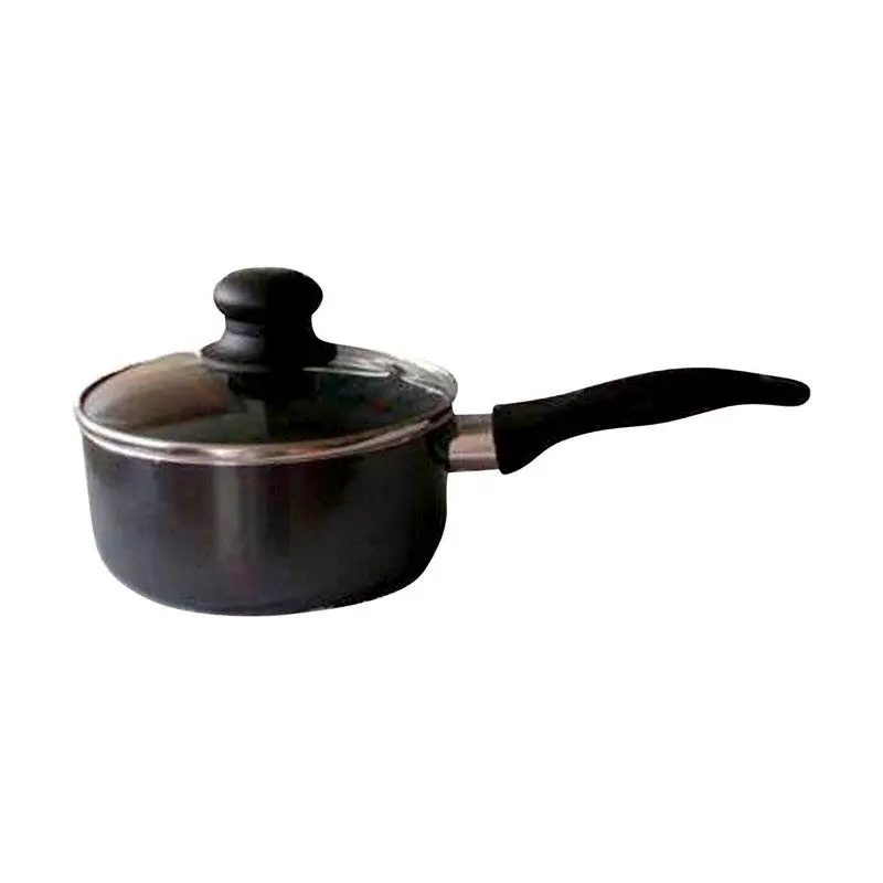 212 MAIN Black 2 qt Non-Stick Heat-Resistant Aluminium Saucepan with Lid - Top 100 Recognized Brand Kitchen Cookware for Home Cooking, Top 100 Recognized Brands