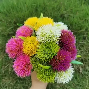 25pcs Dandelion Artificial Flowers, Plastic Faux Floral Bouquet for Home & Kitchen Decor, Spring Season, Suitable for Valentine's, Tabletop Display, Plants, No Container Included