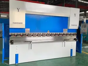 100T 3200 blue rotary die bending machine is equipped with the E21 system