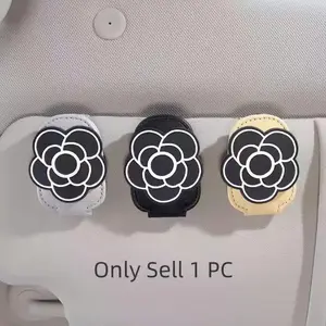 Car Sunshade Sunglass Holder, Creative Convenient Storage Clip, Dashboard Organizer for Eyewear, Practical Card Holder Accessory