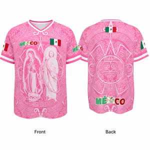 Mexico Jesus Graphic Soccer Jersey Men Women, Aztec Calendar V Neck Short Sleeve Fan Shirt, Lightweight Mexico Flag Game Day Outfit, Soccer Fan Apparel,6 Colors, Size S-5XL,clothes,outfits,men's wear,men fashion,summer men clothes,fashion men clothes