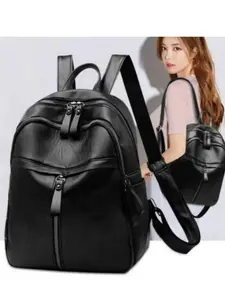 Summer 2024 Simple Plain Quilted Nylon Backpack, Casual Large Capacity Shoulder Bag for Women, Multi-functional Zipper Backpack, Versatile Backpack