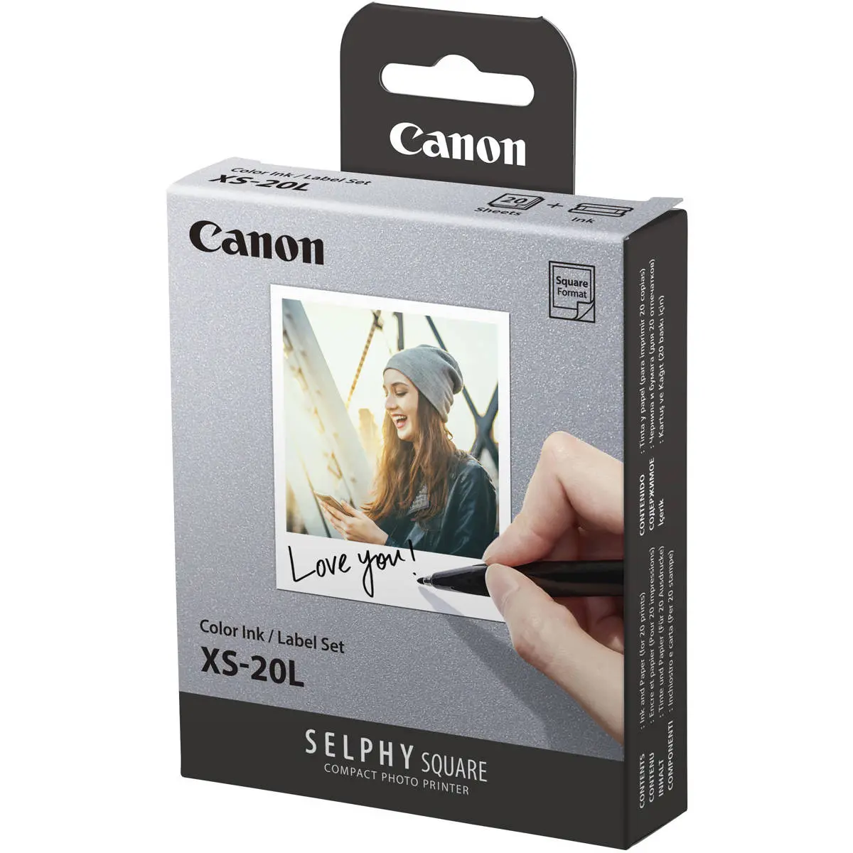 Canon SELPHY Color Ink-Label XS-20L Set - 20 Sheets for Selphy Square Printing, Computers & Office Equipment, Office Printers & Scanners, Computer Accessories