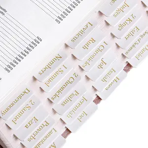 Leather  Tabs,  Foil  Tabs for Women Men, White  Book Tabs for Study , 66  Tabs for Old and  Testament, Additional 9 Tabs