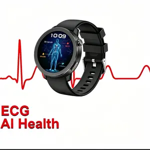 AI health ECG smartwatch, unisex, supports Bluetooth calling and syncs phone notifications, 1.46-inch ECG heart rate tracking, sleep monitoring, over 100 sports modes, compatible with Android and iOS systems, IP68 waterproof wearable device