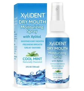 Nature's Stance XyliDENT Xylitol Dry Mouth Spray - Stimulates Saliva, Freshens Breath, Reduces Acid Production, Fast Acting Extended Relief, 2 Ounce (Cool Mint)