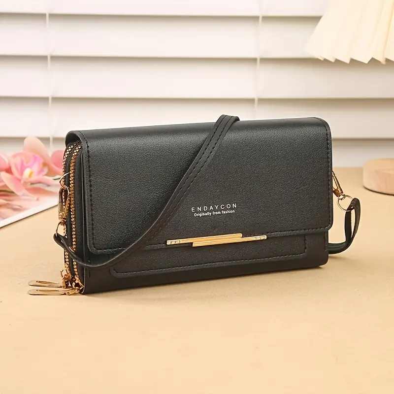 1pc Fashionable Crossbody Bag With Adjustable Shoulder Strap And Zipper Closure, Lightweight Everyday Messenger Bag, Daily Commuter Bag, Suitable For Commuting Or As A Dinner Gift |   Elegant Clutch Bag