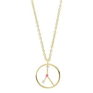 Zodiac Necklace Cancer 18ct Gold Plated