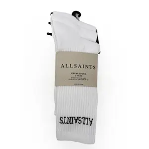 All Saints 3PK HC Classic Sport Crew Socks | Everyday Cushioned Comfort, Soft Breathable Knit, Ribbed Cuff, Unisex Sport-Inspired Design