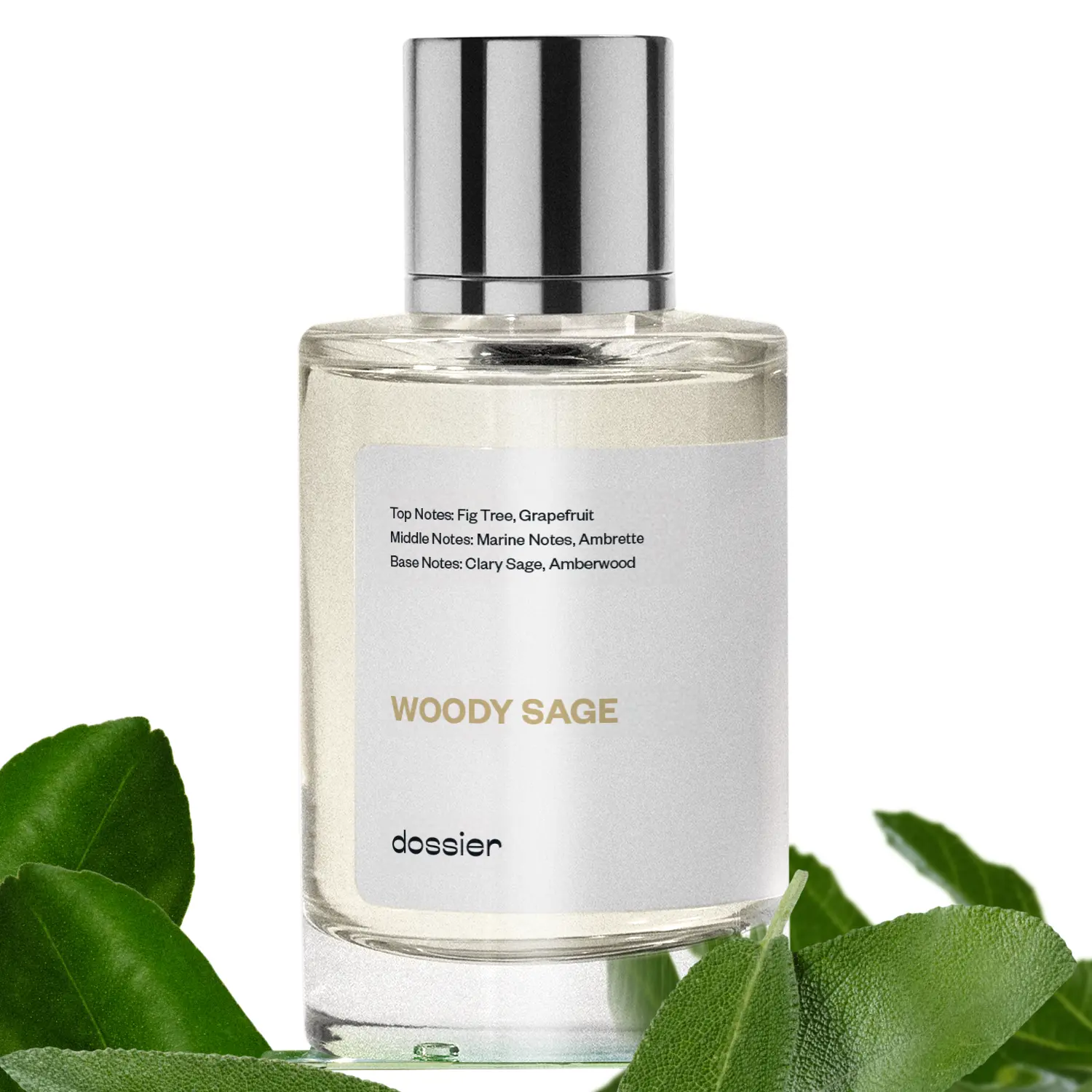 Woody Sage, Dossier, Unisex Perfume, 50ml, Eau du Parfum, Fig Tree, Grapefruit, Ambrette, Sage, Amberwood Woody Sage, Dossier, Unisex Perfume, 50ml, Eau du Parfum, Fig Tree, Grapefruit, Ambrette, Sage, Amberwood