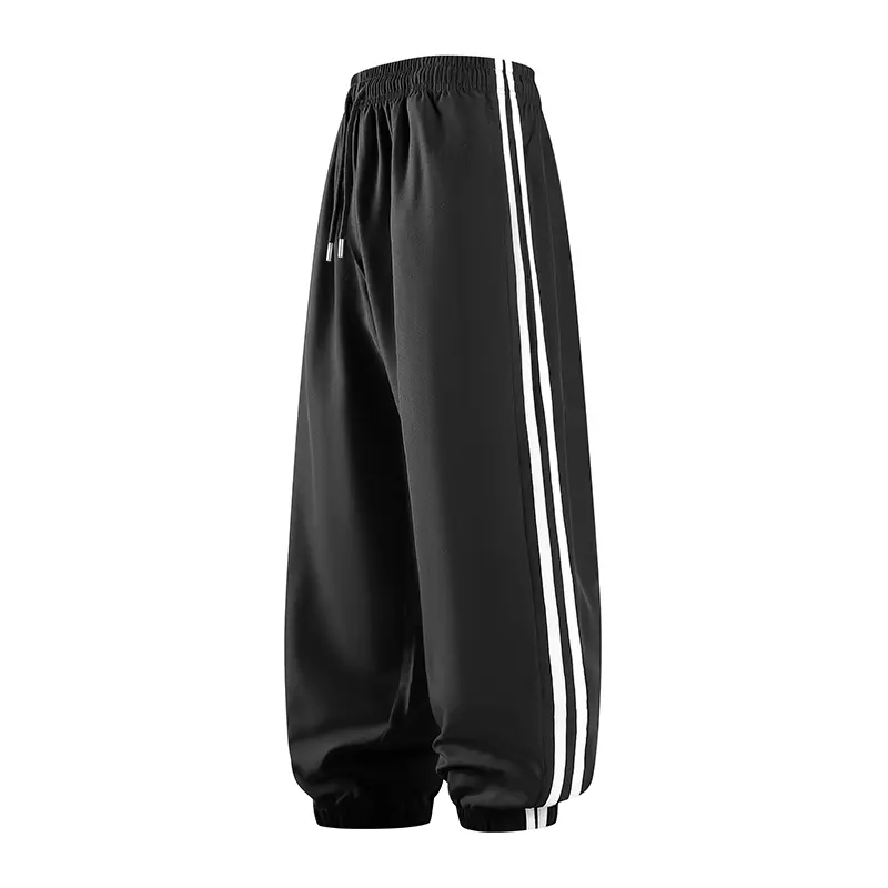 freeship Men’s  boys’ sports  with pockets,  solid color training/jogging , straight street-style design, fashionable basic wide-leg jogger  for men bagg sweatpants black gym workout clothes summer fit bottoms Casual Loose-Fit Drawstring Pants slacks