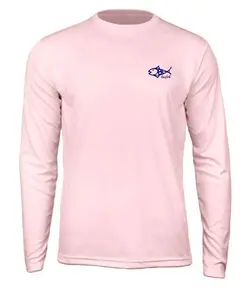 Caribbean Iguana Kids UPF 50+ Performance Fishing Shirt on Pink
