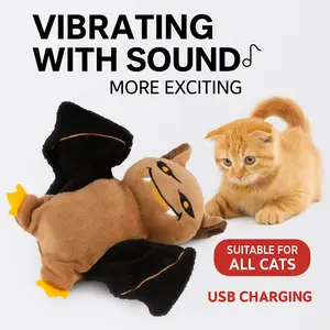 Flapping Bird Cat Toy, Lifelike Bird Chirp, Pet Toy, Touch-Activated Kitten Toy Rechargeable, Interactive Cat Exercise Toys
