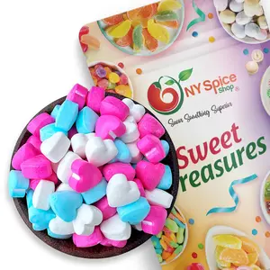 NY Spice Shop Mini Hearts Candy - Heart Shape Candies in Sweet Flavor - Valentine Treats Snack Bonbon