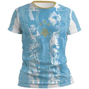Playera Seleccion Argentina Messi Campeon 23 Soccer Jersey, Sporty Wear, Gifts for Football Fans Family and Friends