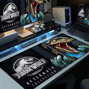 Jurassic Park Mouse Pad High definition printing Computer Mousepad Office 1000x500mm 900×400mm 800×400mm 600x300mm XXL Pc Game Mousemat Non-slip Rubber Keyboard Deskmat