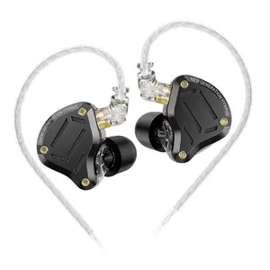 KZ ZS10 Pro 2 In-Ear Monitor Headphone, Multi-Driver In-Ear IEM Earphone, Studio-grade Sound Upgraded 1DD+4BA KZ Gaming Wired Earbuds with 2Pin Cable, Headset, Hybrid Wired Earbuds