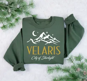 Vintage Velaris Sweatshirt, The Night Court Velaris City of Starlight Sweater, The Night Court Shirt, SJM Merch, Court of Dreams, Acotar TShirt Crewneck Cotton Unisex hellstar hoodie euphoric.777hoodies