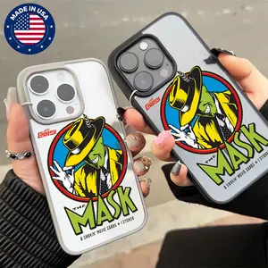 The Mask Jim Carrey Green Mask Character Aesthetic Design Pattern Casing For iphone17 16 15 14 13 12 11 XS Plus Pro Max Samsung22 23 24 25 FE Ultra [Compatible withMagSafel] Magnetic transparent Soft Silicon TPU Protector Anti-scratch Stylish Cover