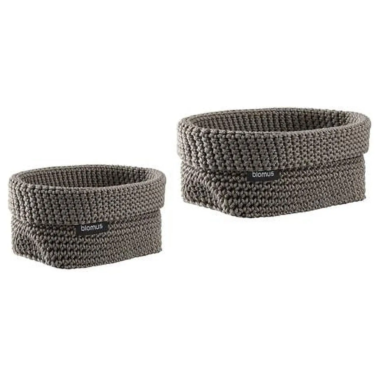 Blomus 97320 Tela Crochet Storage Basket Set, Fungi