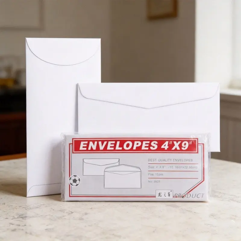 100pcs Blank Paper Envelopes, Money Envelopes for Document Storage, Office Stationery Packaging, Minimalist Style, Reusable, Suitable for Coins, Cash, Checks, Christmas, Father's Day Gift