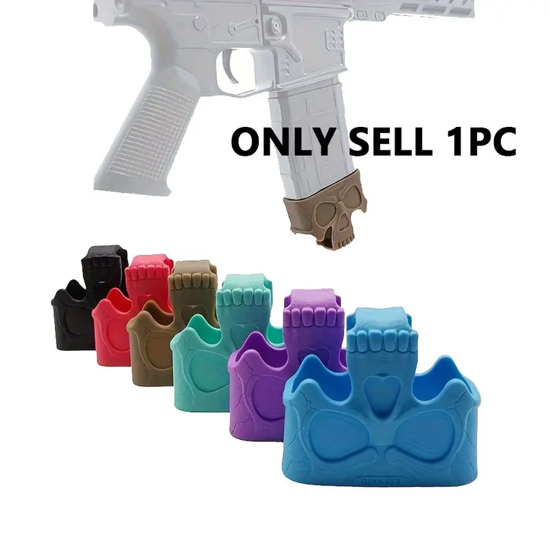 Tactical Skull Head Triangle Set, M4 Decorative Fast-Release Rubber Cover, 5.56 Quick Release Sleeve, Durable Design, Ideal for Tactical Use, Material