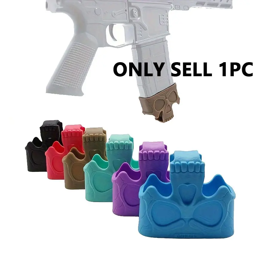 Tactical Skull Head Triangle Set, M4 Decorative Fast-Release Rubber Cover, 5.56 Quick Release Sleeve, Durable Design, Ideal for Tactical Use, Accessory