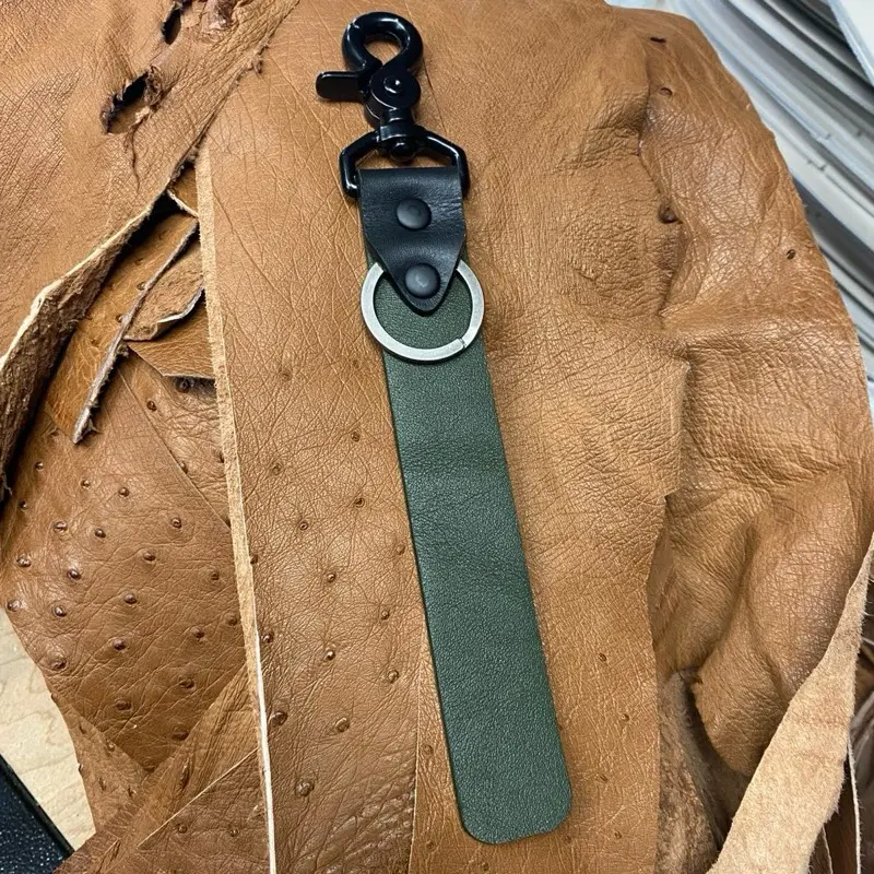Leather Key Chain with Ring