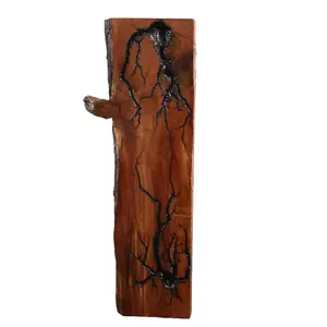 Lichtenberg Cedar Fractal Wood Slab - Hand Burned High Voltage Technique - Unique Lightning Like Patterns - Aromatic Cedar - Wall Art