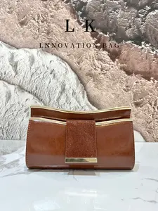 Women's PU Leather Handbag, Light Formal Bag, Fashionable Portable Luxurious Party Bag, Phone Storage Makeup Bag, Elegant Chain Shoulder Bag