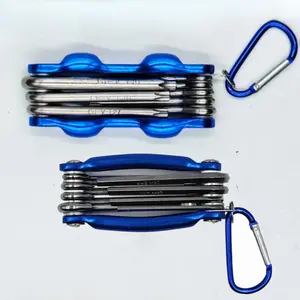 Foldable Torx Hex Key Set, 270° Portable Folding Hexagon Wrench Set, Multifunctional Screwdriver Set for DIY & Garage Work