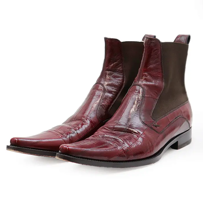 Pre-owned DOLCE & GABBANA Others Small Leather Goods Dolce&Gabbana Eel Skin Chelsea Boots