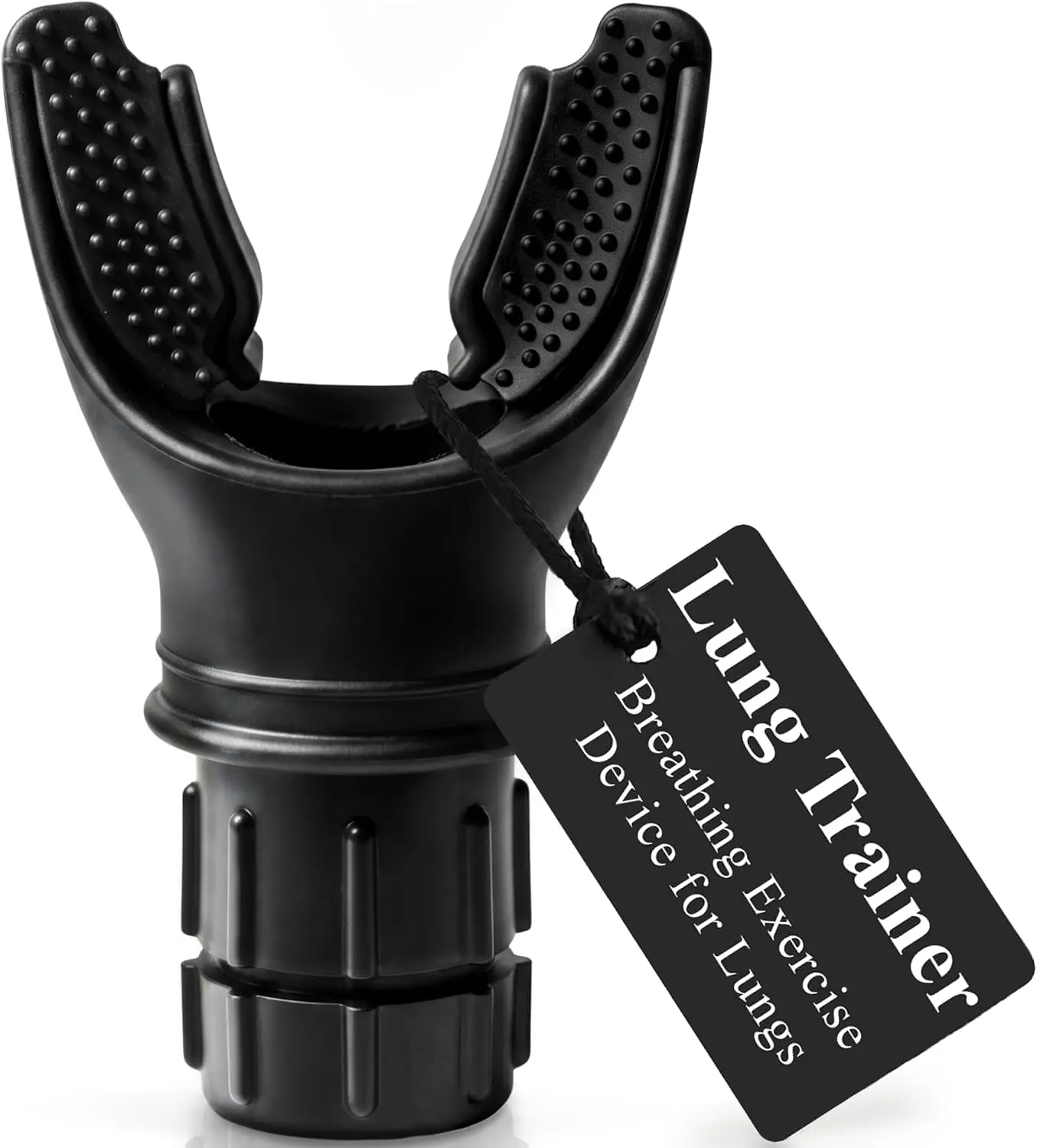 Breathing Exercise Fitness Trainer | Inspiratory Muscle Strength Tool | Breathe Easier with Stronger Lungs | Dual-Way Inhale-Exhale Adjustable Resistance Settings