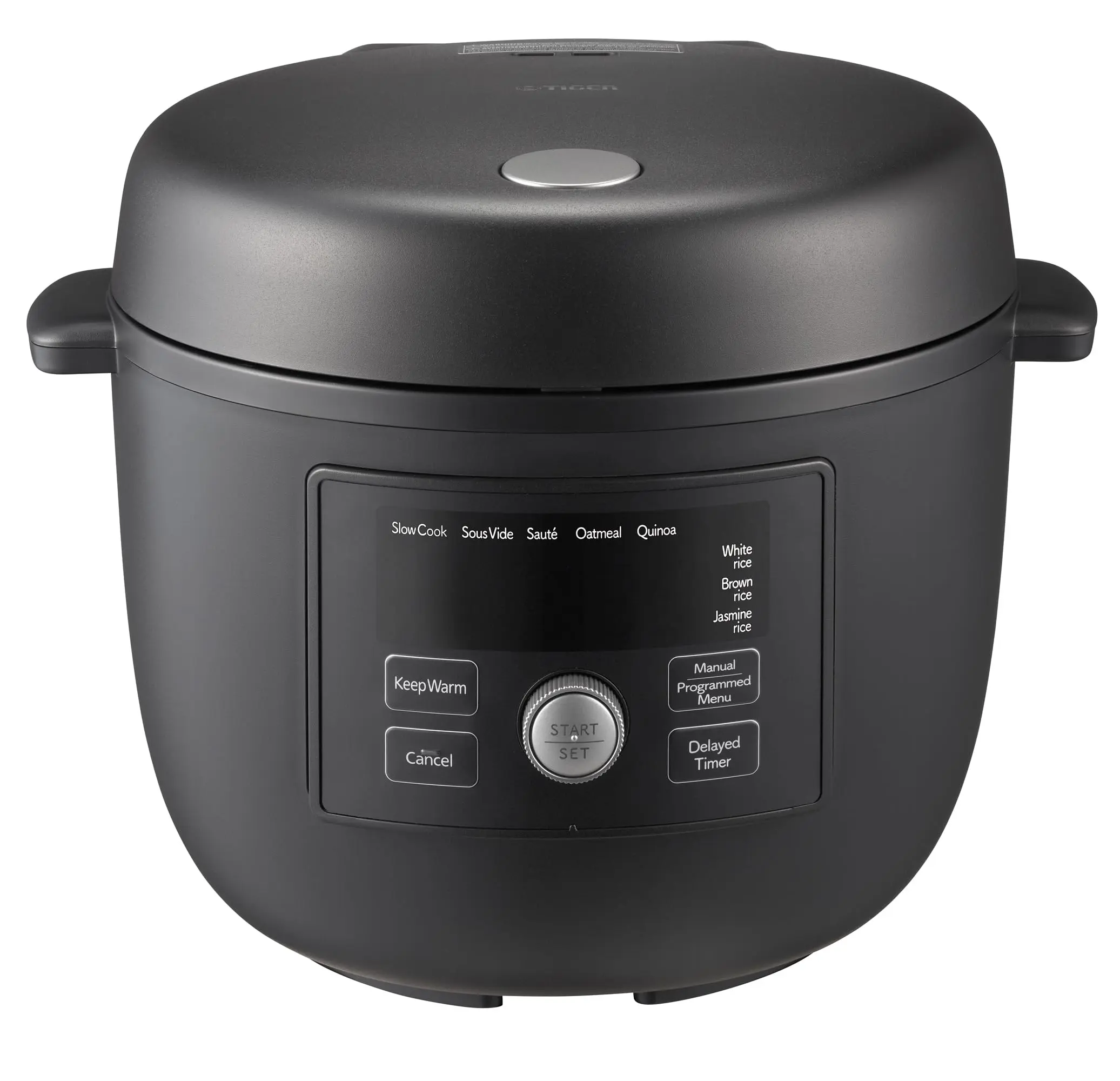 Tiger COL-A40U A40U Model Round 2.6-Qt Compact 8-in-1 Electric Multi-Cooker with Self-Clean, 21 Programmed Menus & Multi-Cooking Functionality (Black Kitchen Electric Hot Pot)