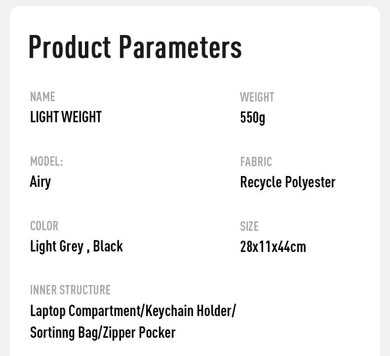 MAH 2966 Airy Travel At Ease 550g Only Flexible And Foldable Backpack