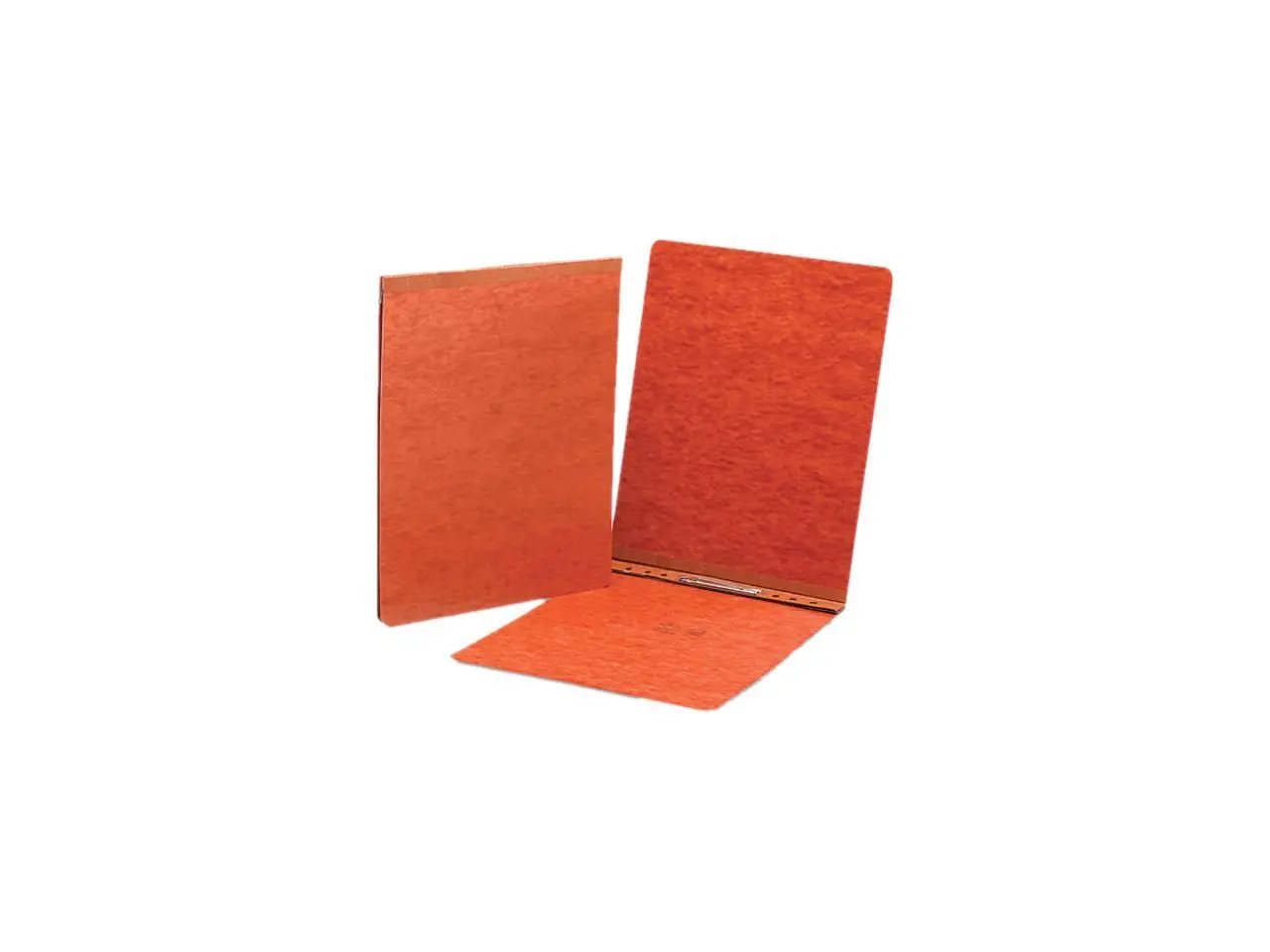 Smead 81725 End Opening Pressboard Report Cover, Prong Fastener, Letter, Red