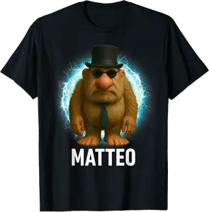 Matteo Mateo - Italian Brainrot Meme Viral T-Shirt - Michaelapa Shop 48B0F8VFN6PK