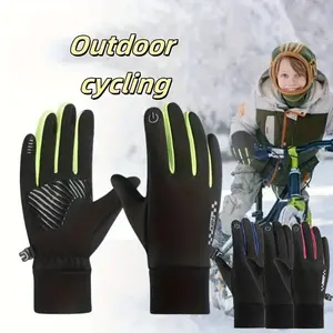 Kids Winter Gloves Warm Touchscreen Windproof  Resistant Soft Lining Cycling Skiing Running Sport for Boys Girls