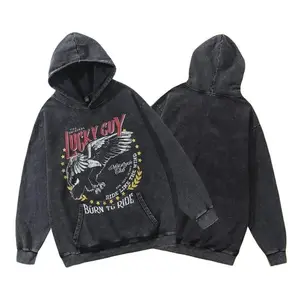 Retro Heavy Limited Rhude Vintage Washed Hoodie Anime Vintage Oversized Washed Hoodie Unisex Oversize Anime Manga Washed Heavyweight Cotton Hoodie