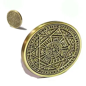 Seal of Seven Archangels Coin – 72 Names of God Brass