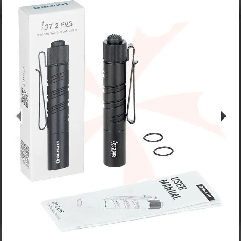 Olight Usa Inc I3T2BK i3T 2 EOS Black Anodized 5/100/200 Lumens White LED